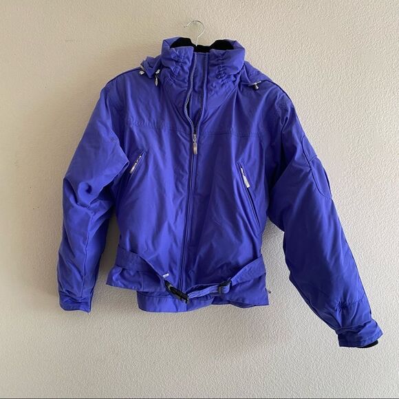 🍄 Obermeyer 1947 Northern Lights Blue Periwinkle Puffer Ski/Snowboard Coat - Picture 4 of 13